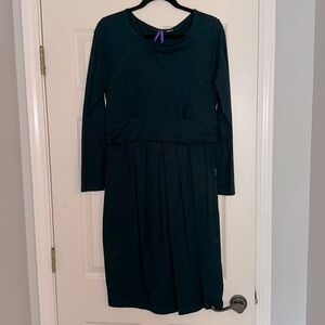 Seraphine Maternity/Nursing Dress-Dark Green